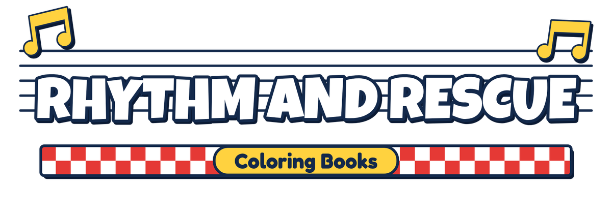 Rhythm and Rescue Coloring Books